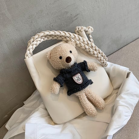 クマのぬいぐるみ ワンショルダートートバッグ アニマルバッグ ショルダーバッグ ミニバッグ バッグ 肩掛け シンプル 鞄 レトロ DTC-624341543778