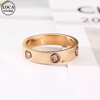 リング レディース メンズ 金属アレルギー対応 ローズゴールド チタン316L 指輪 キュービックジルコニア キラキラ アクセサリー ジュエリー (DCT-578030172818)