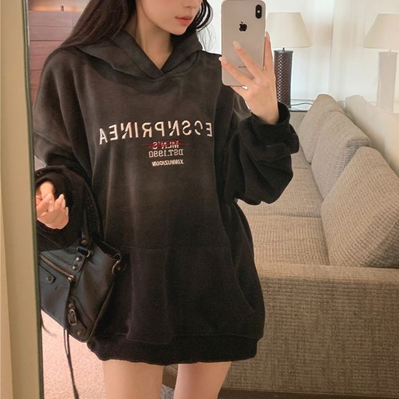 パーカー プルオーバー グラデーション オーバーサイズ スウェット