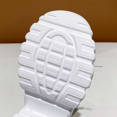 【3カラー】 厚底スニーカー 22.0～24.5cm レースアップ シューズ カジュアル スニーカー 厚底 スポーツ 靴 韓国ファッション レディース 歩きやすい DTC-678633923426
