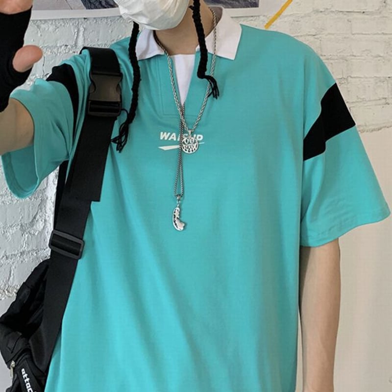 韓国 ユニセックス ボアネック ポロ スウェットシャツ U.S. POLO ASSN.（ユーエスポロアッスン）の「【U.S.POLO ASSN