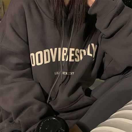 プルオーバー パーカー 裏起毛 プラスベルベット トップス オーバーサイズ レトロ 韓国ファッション レディース ガーリー カジュアル ストリート系 DTC-661434492986