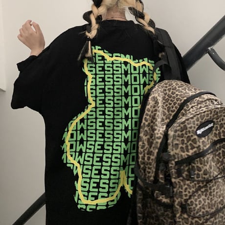 ユニセックス Tシャツ 半袖 クマちゃん ベアー レタープリント オーバーサイズ 韓国ファッション メンズ レディース カジュアル ストリートファッション DTC-644216065107