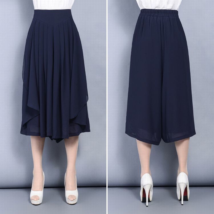 AD2021 22SS フリルワイドクロップドパンツ 黒 AD2021 22SS フリルワイドクロップドパンツ 黒