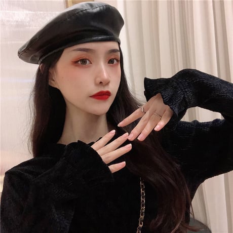 【トップス】 ハーフハイネック 長袖 ボトミングシャツ 韓国ファッション レディース アプリコット ブラック 大人可愛い かわいい ガーリー 630346324534
