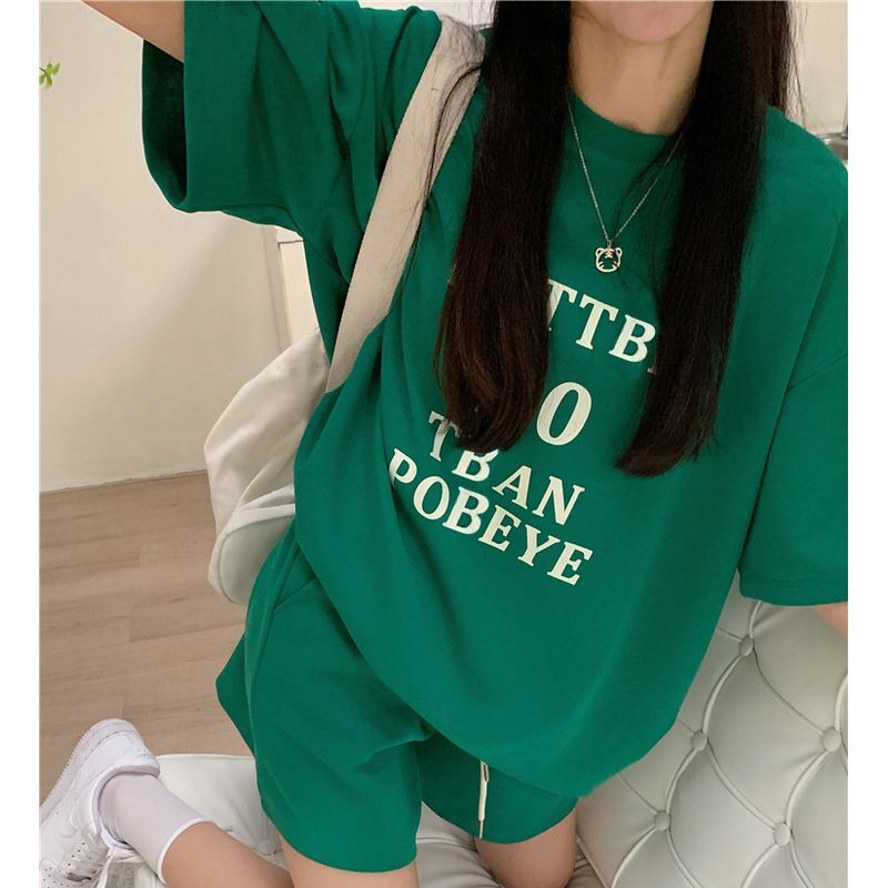 3カラー】 セットアップ Tシャツ ショートパンツ 半袖 オーバー 3カラー】 セットアップ Tシャツ ショートパンツ 半袖 オーバー