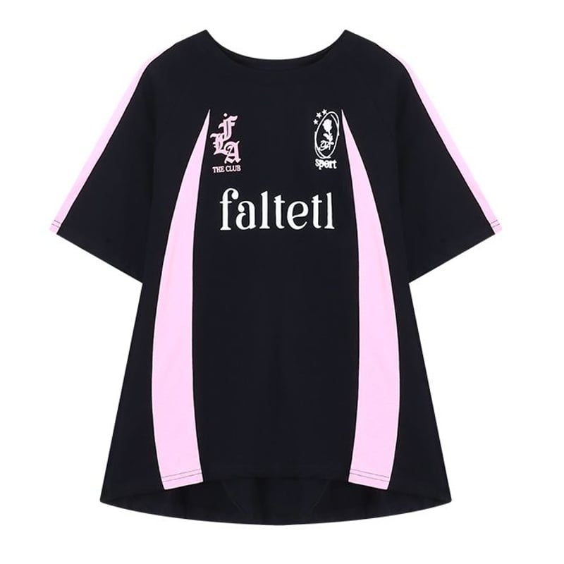 Tシャツ ユニフォーム風 オーバーサイズ サイドライン バイ Tシャツ ユニフォーム風 オーバーサイズ サイドライン バイ