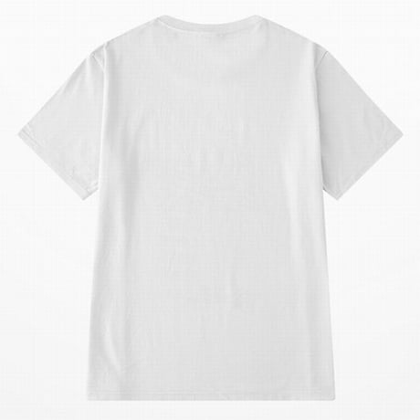 Tシャツ 半袖 メンズ レディース ユニセックス ラウンドネック シンプル 英字 プリント オーバーサイズ 大きいサイズ ルーズ ストリート TBN-598421115951