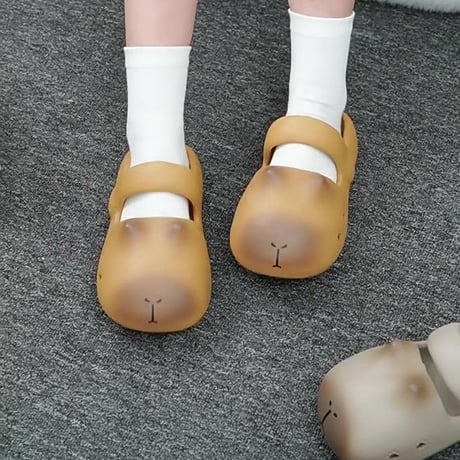 厚底 サンダル カピバラ 23.5～25.5cm スリッパ ビーチサンダル 厚底サンダル キュート かわいい 歩きやすい カジュアル DTCA-779993457690