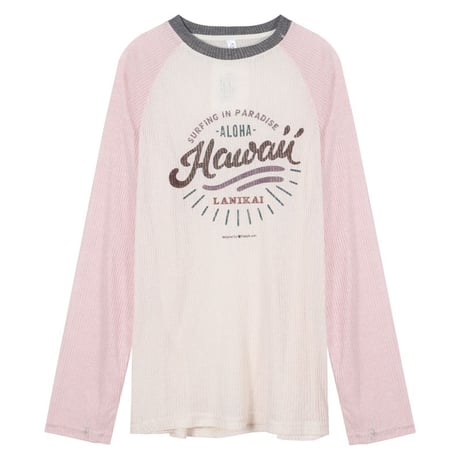 ロンT 配色 オーバーサイズ トップス レタープリント クルーネック Tシャツ 長袖 レトロ 韓国ファッション レディース 大人可愛い ガーリー カジュアル DTC-765985681515