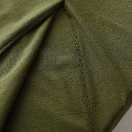レディース 深Vネックヘムチュニック サイドスリット アシンメトリー トップス チュニック Tシャツ 大きいサイズ 体型カバー (DCT-589010553510)