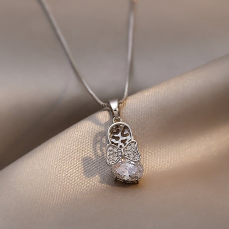 ネックレス サンダルモチーフ CZ チェーン付き ペンダント アクセサリー 合金 K14メッキ シンプル ジュエリー シルバー ゴールド DTC-644446549094