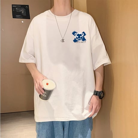 ユニセックス Tシャツ 半袖 バックプリント プルオーバー オーバーサイズ 大きめ 韓国ファッション メンズ レディース カジュアル ストリート系ファッション DTC-652167203803