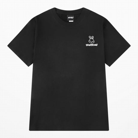 ユニセックス Tシャツ 半袖 うさぎ ラビット バックプリント オーバーサイズ ゆったり 大きめ 韓国ファッション メンズ レディース 韓国ストリートファッション DTC-680601779093