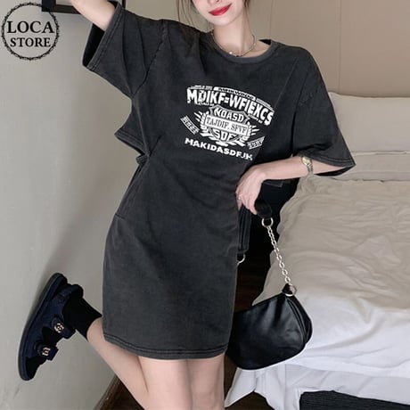 ワンピース 薄手 フェイクレイヤード ウエストカット ハイウエスト 半袖 レトロ 韓国ファッション レディース 大人可愛い ガーリー カジュアル DTC-708027507444