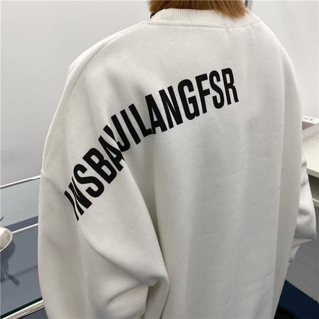 ユニセックス トレーナー プルオーバー 裏起毛 長袖 スウェット クルーネック オーバーサイズ 韓国ファッション メンズ レディース カジュアル ストリート系 DTC-660948217951
