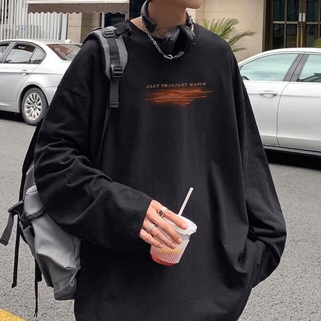 【3カラー】 ユニセックス Tシャツ 長袖 オーバーサイズ ロンT 韓国ファッション メンズ レディース カジュアル 韓国ストリートファッション DTC-683267574121