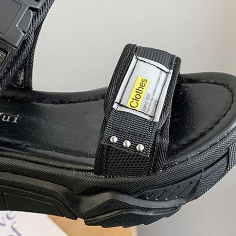 スポーツサンダル 厚底 スポサン 4.5cm ベルト 韓国ファッション レディース サンダル ローマン フラットサンダル 厚底サンダル フラット かわいい 歩きやすい 616934357190
