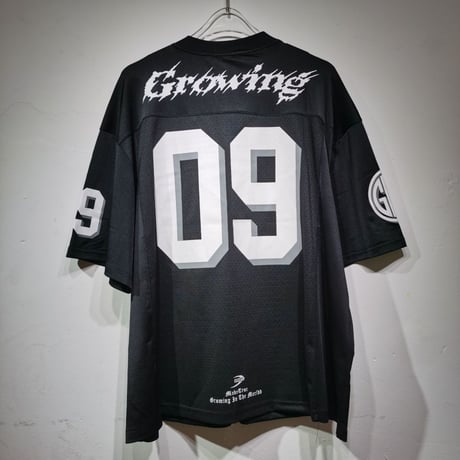 ユニフォーム風 tシャツ ナンバリング メッシュ オーバーサイズ トップス クルーネック ゆったり 半袖 レトロ 大人可愛い ガーリー カジュアル DTCA-938589496378
