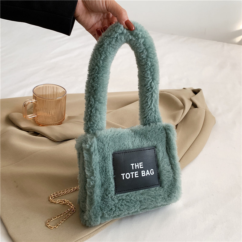 ボア トートバッグ 2way ショルダーバッグ ハンドバッグ もこもこ