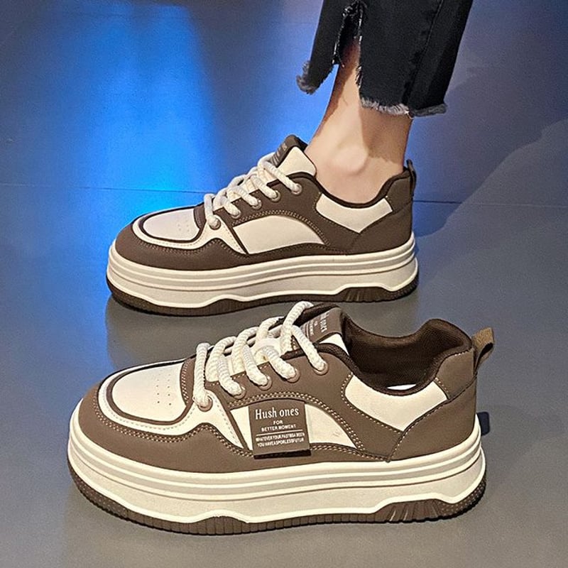 厚底スニーカー 22.5~25.0cm レースアップ ダッドスニーカー 厚底スニーカー 22.5~25.0cm レースアップ ダッドスニーカー