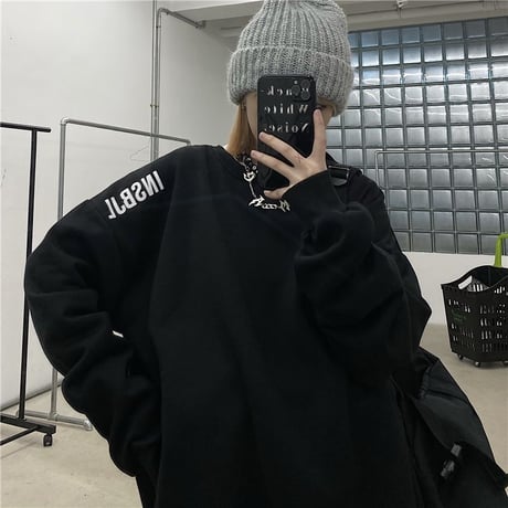 ユニセックス トレーナー プルオーバー 裏起毛 長袖 スウェット クルーネック オーバーサイズ 韓国ファッション メンズ レディース カジュアル ストリート系 DTC-660948217951