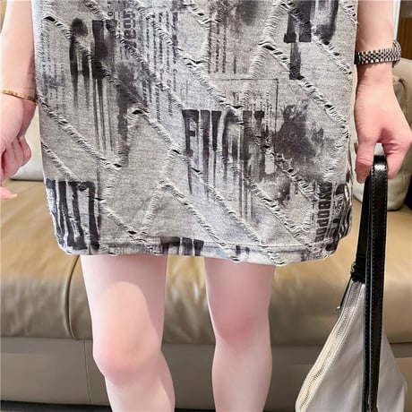 Tシャツ タイダイ柄 英字 オーバーサイズ ゆったり 半袖 レトロ 韓国ファッション レディース 大人可愛い ガーリー カジュアル ストリート系ファッション DTC-777273839176