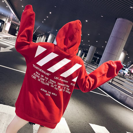 プルオーバー パーカー 韓国ファッション レディース ビッグパーカー オーバーサイズ 薄い バックプリント ストリートファッション (DTC-606172379978)