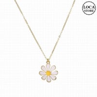 デイジー ネックレス 花 フラワー チェーン付き ゴールド 韓国アクセサリー ペンダント 合金 シンプル 人気 アクセサリー DTC-616331272810