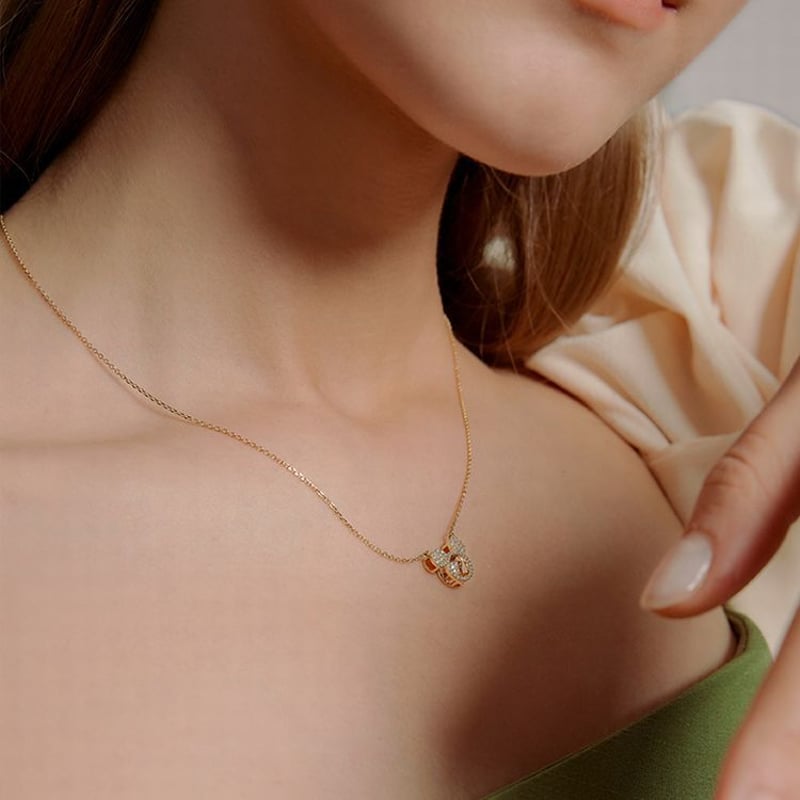 ネックレス ペンダント ミッキー マウス チェーン付き 韓国