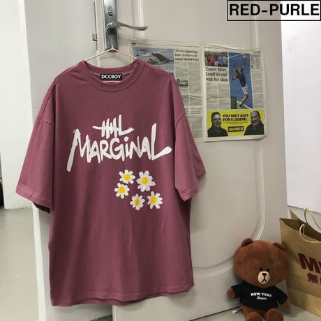 Tシャツ 半袖 メンズ レディース ユニセックス 英字 花 フラワープリント オーバーサイズ 大きいサイズ ルーズ ストリート TBN-614814663557