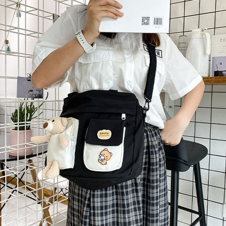 アニマルバッグ クマ ベアー 韓国ファッション バッグ かわいい ぬいぐるみ 大容量 ショルダーバッグ メッセンジャーバッグ DTC-622519119891