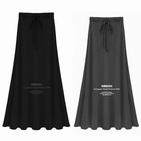 レディース モーダルフレアマキシスカート マキシスカート ビター系 ボトムス スリット 韓国ファッション オルチャン (DCT-575029227685_6)