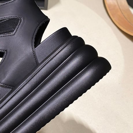 厚底サンダル グラディエーター 22.0～24.5cm サンダル レースアップ 厚底 スタイルアップ トレンド 韓国ファッション レディース DTC-795162835530