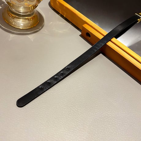 ベルトバックルモチーフ チョーカー PUレザー スネークチェーン ネックレス アクセサリー 合金 メッキ シンプル ジュエリー DTC-632733218175