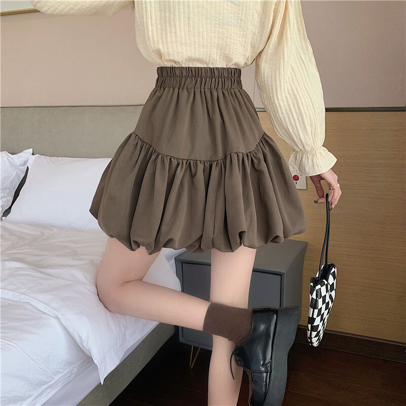 バルーンスカート ギャザー バルーン スカート ミニスカート ハイ