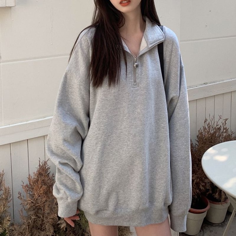 80s KANSAIO2 ハーフジップ プルオーバー スウェット トレーナー  