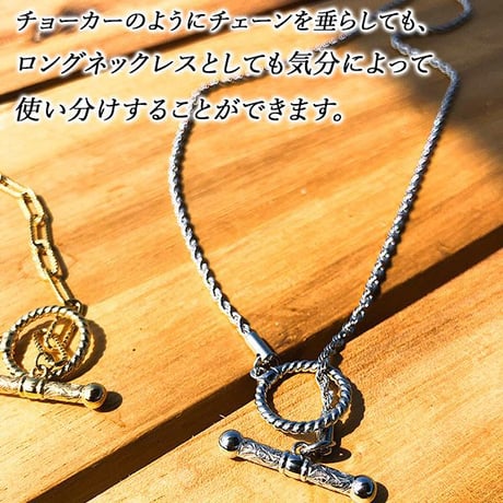 ハワイアンジュエリー ネックレス 金属アレルギー対応 マンテル チョーカーロープ チェーン 43.0cm メンズ レディース サージカルステンレス インスタ Mantel-gnsc-j3