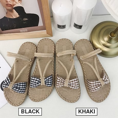 2WAY ストラップ サンダル フラットサンダル フラットボトム 韓国ファッション レディース ぺたんこサンダル ローマンシューズ 痛くない かわいい 靴 歩きやすい 592034139362