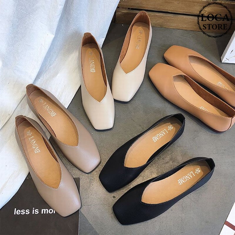 パンプス フラットパンプス ぺたんこ 韓国ファッション レディース