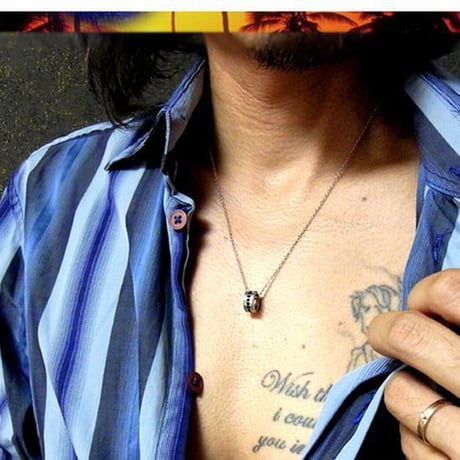 HawaiianJewelry ハワイアンジュエリー ネックレス 金属アレルギー対応 スクロール 波 キュービックジルコニア サージカルステンレス アクセサリー メンズ レディース gps8722