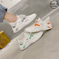 メッシュ スニーカー 韓国ファッション レディース スニーカー メッシュシューズ フラットシューズ 通気性 かわいい 歩きやすい  カジュアル 618311540884