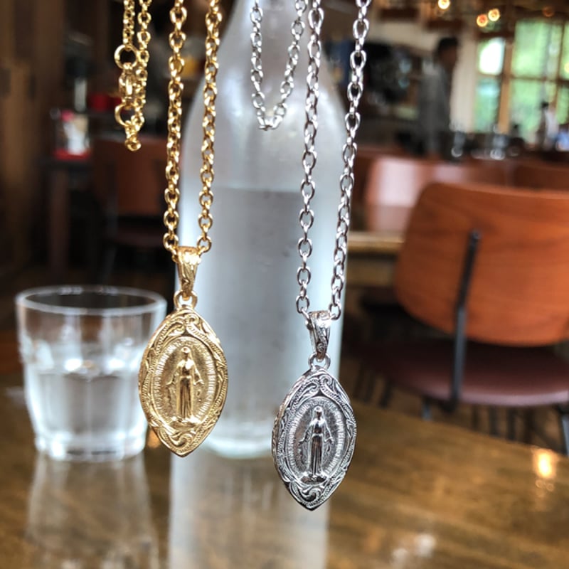 ハワイアンジュエリー ネックレス マリア 金属アレルギー対応 ハワイアンジュエリー ネックレス マリア メダイ 金属アレルギー