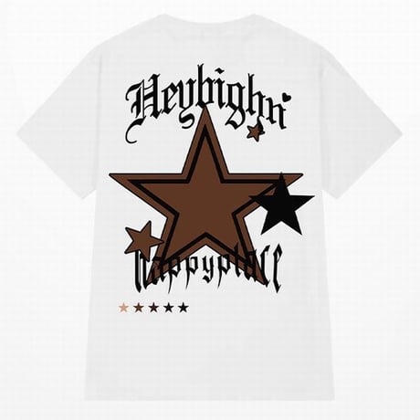 ユニセックス Tシャツ 半袖 スター 星 バックプリント オーバーサイズ 韓国ファッション メンズ レディース カジュアル 韓国ストリートファッション DTC-706304353170
