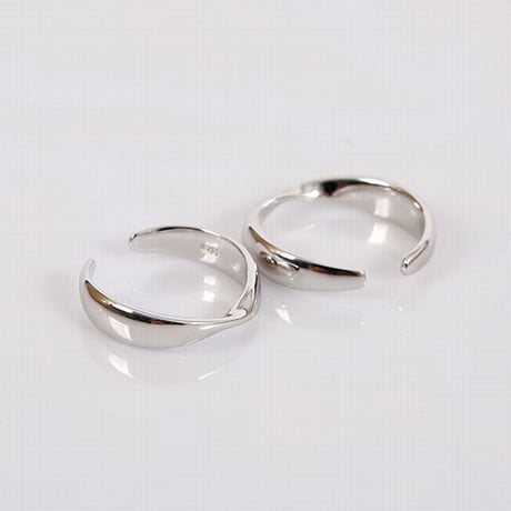 【シルバーアクセサリー】シンプル ひねり オープンリング  指輪 シルバー925 メンズ レディース ペア #13 #19 Kgf0501 (DCT-555608278400)
