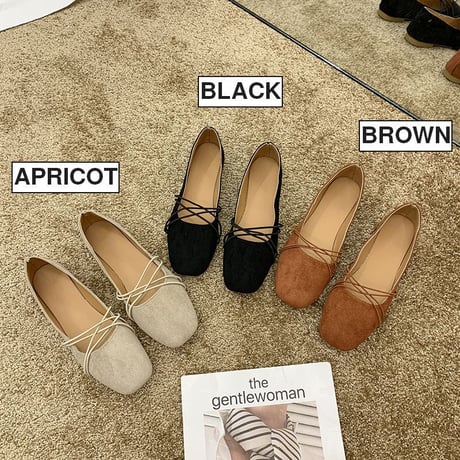パンプス フラットシューズ スエード スクエアトゥ ぺたんこ 韓国ファッション レディース フラット フラットパンプス キュート 痛くない かわいい 歩きやすい 600321796302