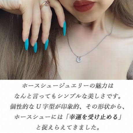 ハワイアンジュエリー ネックレス ホースシュー 馬蹄 リバーシブル メンズ レディース 金属アレルギー対応 スクロール カレイキニ CZ サージカル ステンレス 316L  gns8181
