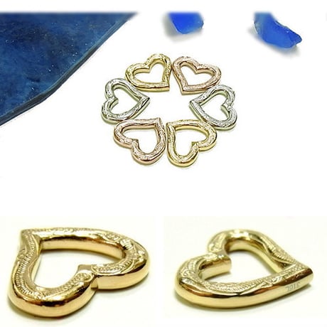 【ハワイアンジュエリー / HawaiianJewelry】 オープンハートネックレス/ネックレス ペンダント スクロールハワイアン柄 (gps8864)