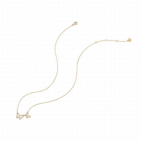 バタフライ ネックレス チェーン付き スターリングシルバー K14メッキ ペンダント アクセサリー シンプル ジュエリー DTC-598096688325