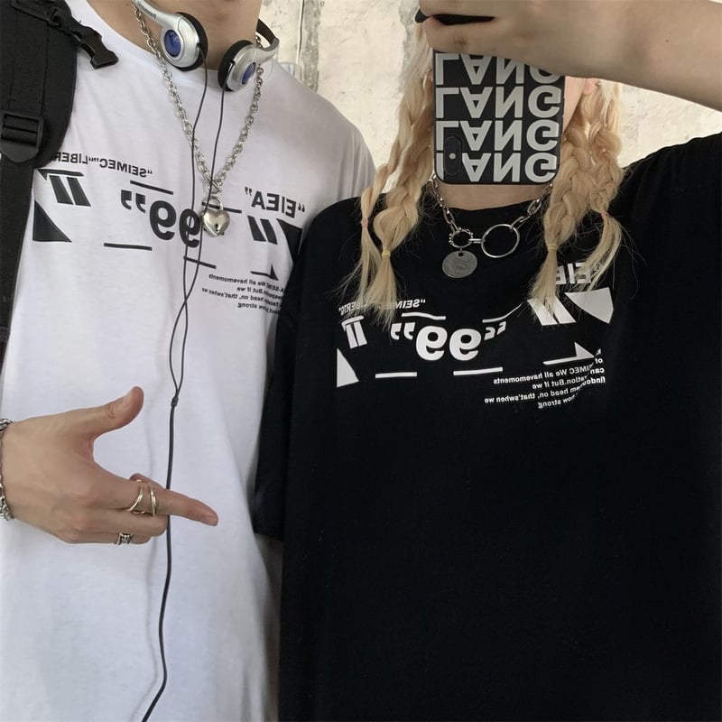2色 Tシャツ バックロゴ オーバーサイズ 肩落ち ユニセックス ♪ tシャツ オーバーシルエット ビッグバッグロゴプリントTシャツ